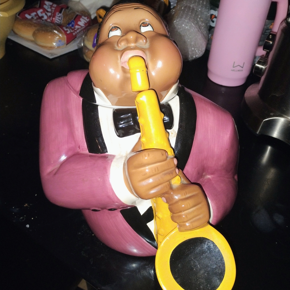 Vintage 1996 Jazz Player Cookie Jar